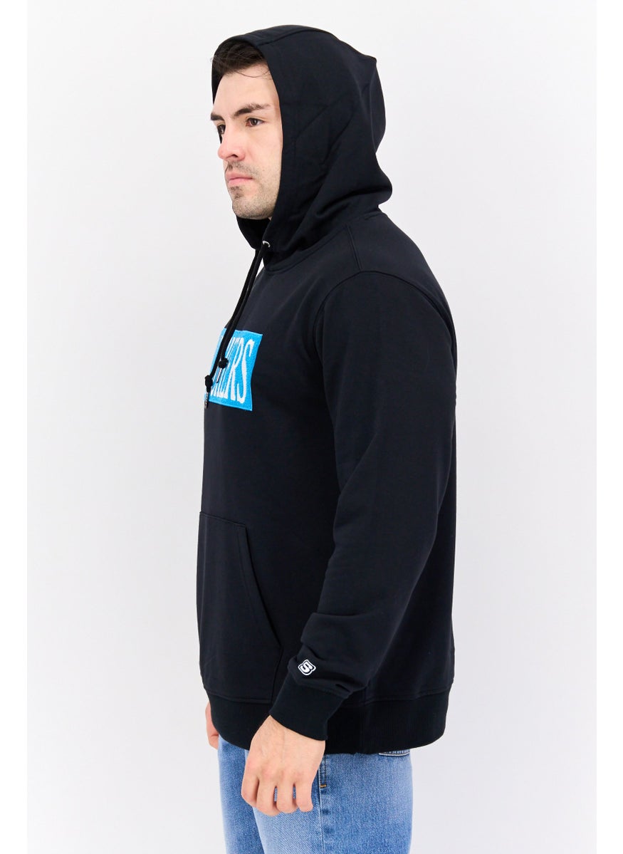 SKECHERS Men Sportswear Fit Long Sleeves Outdoor Hooded Sweatshirt, Black  - Image 4