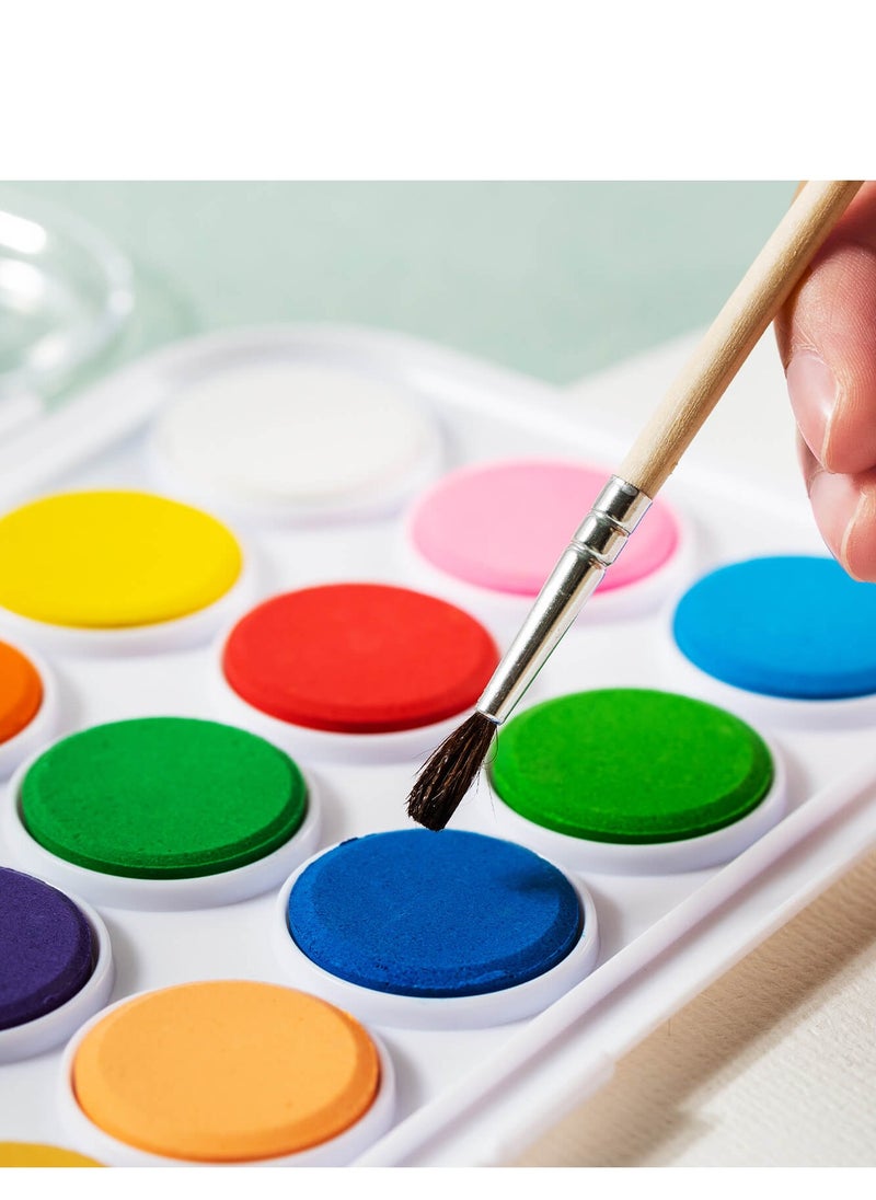 Deli 21-Piece Watercolour Cake Set With One Paint Brush Set  - Image 4