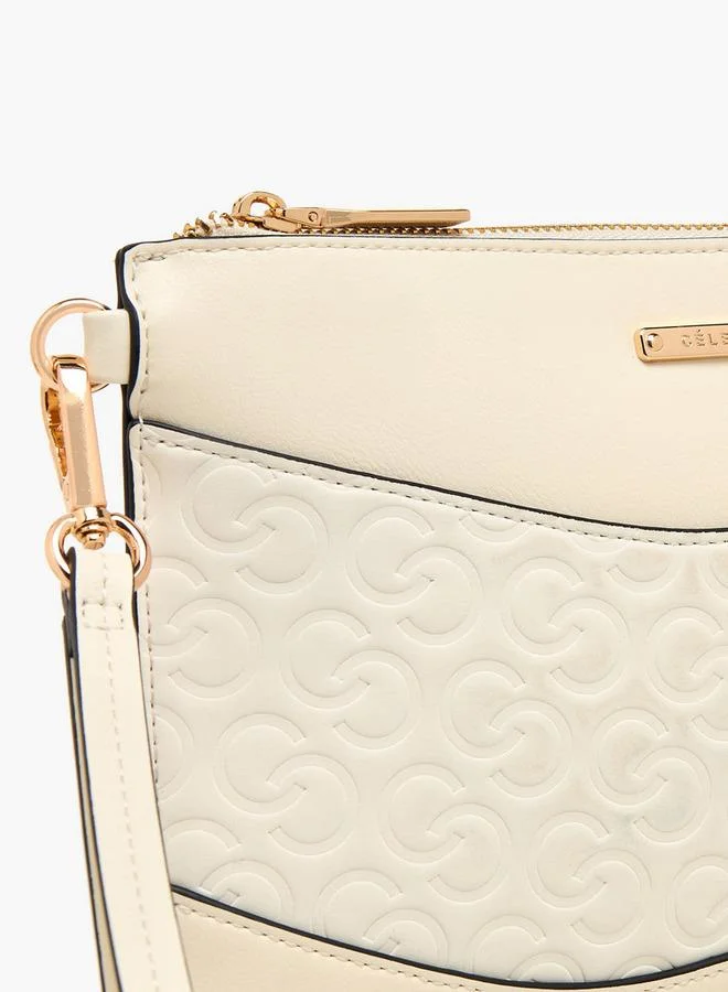 سيليست حقيبة يد مطبوعة بحرف واحد مع سحاب إغلاق