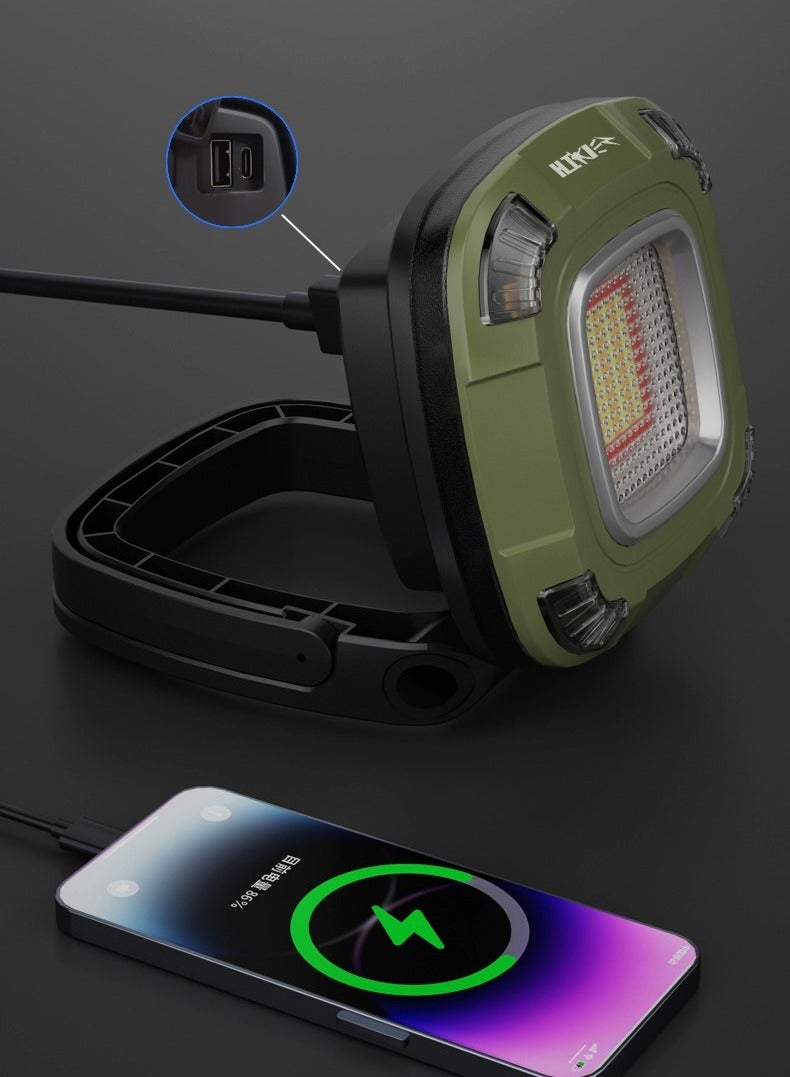 هايكر فانوس تخييم LED قابل لإعادة الشحن، مصباح تخييم بالطاقة الشمسية، ضوء تخييم محمول، ضوء خيمة للمشي لمسافات طويلة والتخييم والمنزل وانقطاع الطاقة والطوارئ والإعصار وإمدادات الطاقة المؤقتة (10000 مللي أمبير في الساعة) - Image 3