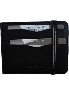My Geppeto Bag Genuine Leather Elastic Black Men's Wallet  - Image 1