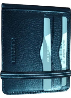 My Geppeto Bag Genuine Leather Elastic Black Men's Wallet  - Image 4