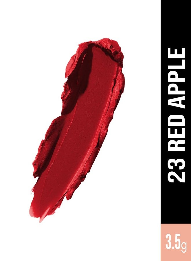 Million Colors Oh Lala Lady Bullet Lipstick - Long Lasting Creamy Matte Finish Lipstick Enriched with Vit-E & Castor Oil (Red Apple 23, 3.5g) - Image 2