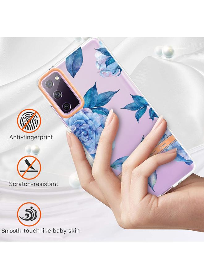 اس-توب جراب لهاتف Samsung Galaxy S20 FE 4G / 5G سلسلة الزهور والنباتات جراب هاتف IMD TPU - Image 3