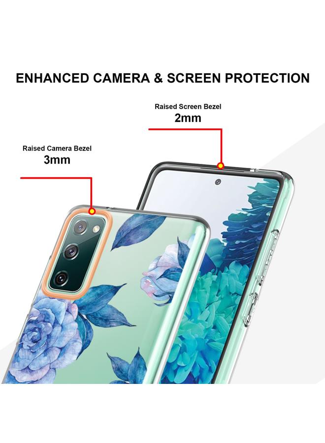 اس-توب جراب لهاتف Samsung Galaxy S20 FE 4G / 5G سلسلة الزهور والنباتات جراب هاتف IMD TPU - Image 5