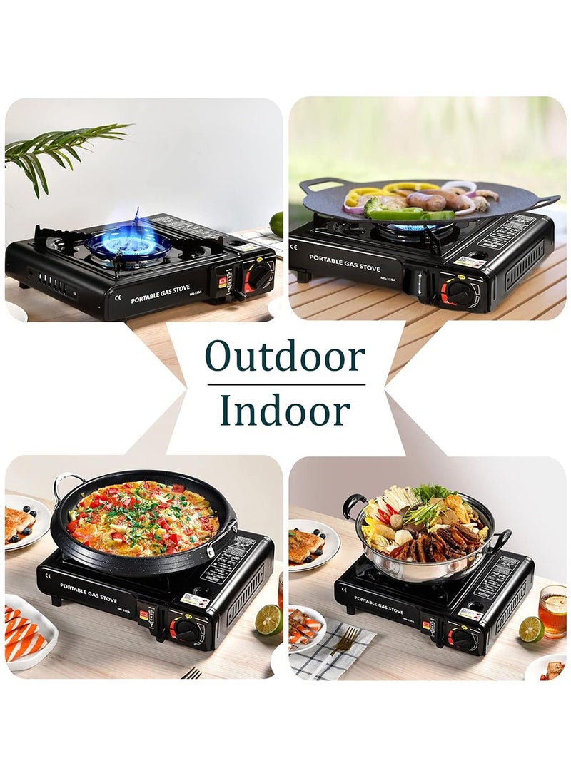 Toby's Tobyâ€™S Outdoor Camping Stove-05 Portable Butane Gas Burner With Auto Ignition, 10000Btus High Output, Safe Design For Hiking, Picnics, Bbq & Outdoor Cooking - Image 4