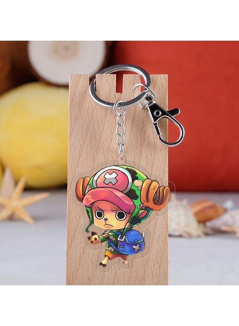 One Piece Chopper Acrylic Pendant Keychain