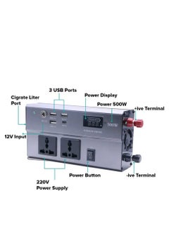 Toby's Toby's BTY 50A Battery 50000mAh Power Rechargeable Battery With 220V Power Inverter Best For Camping  - Image 3
