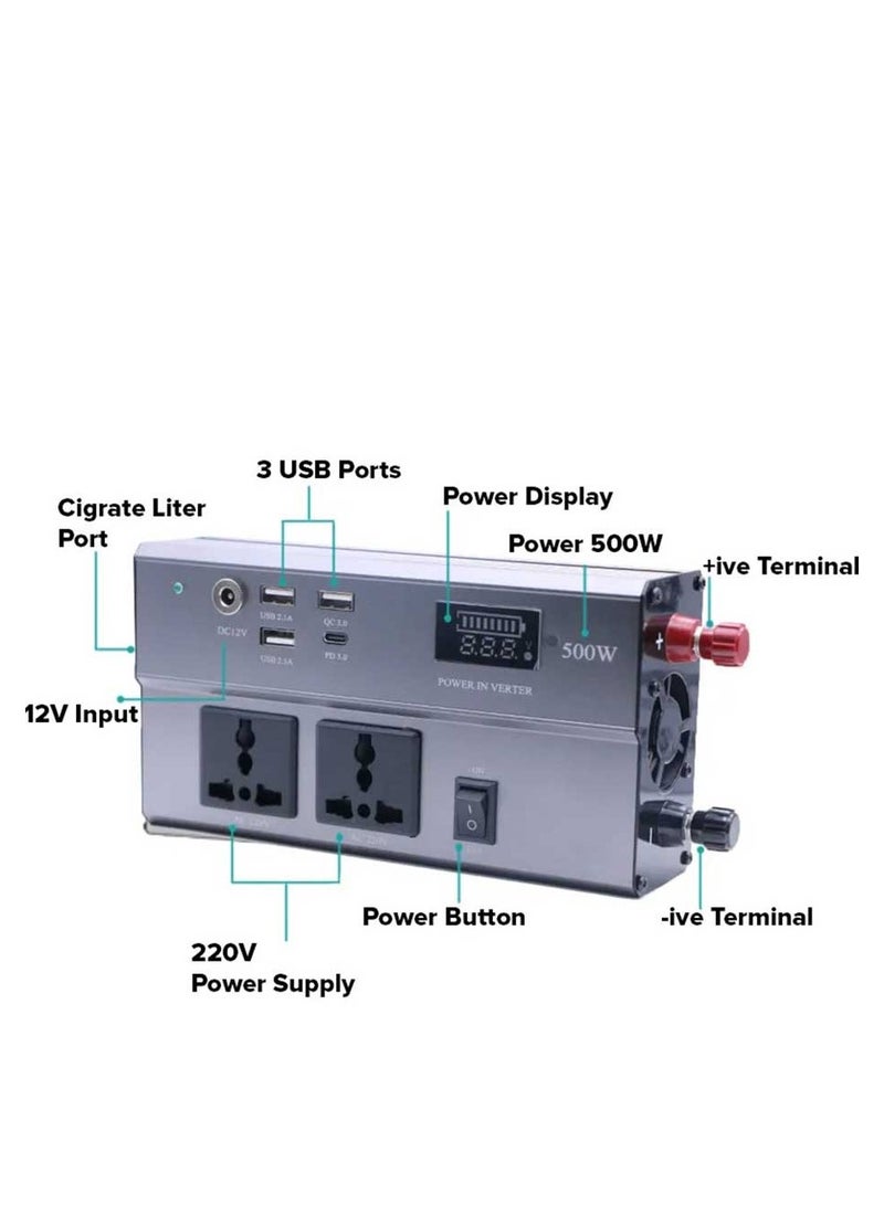 Toby's BTY 50A Battery 50000mAh Power Rechargeable Battery With 220V Power Inverter Best For Camping - Image 3