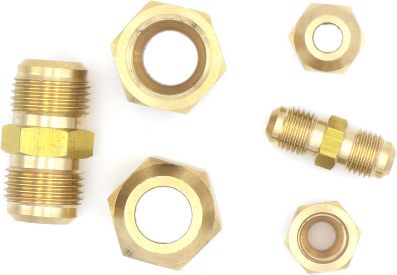 METER STAR 1/4" (6.35mm) HVAC No-Weld Copper Pipe Connector – Double Flare Nut Coupler, Tool-Free Compression Fitting for AC Refrigerant Lines - Image 4