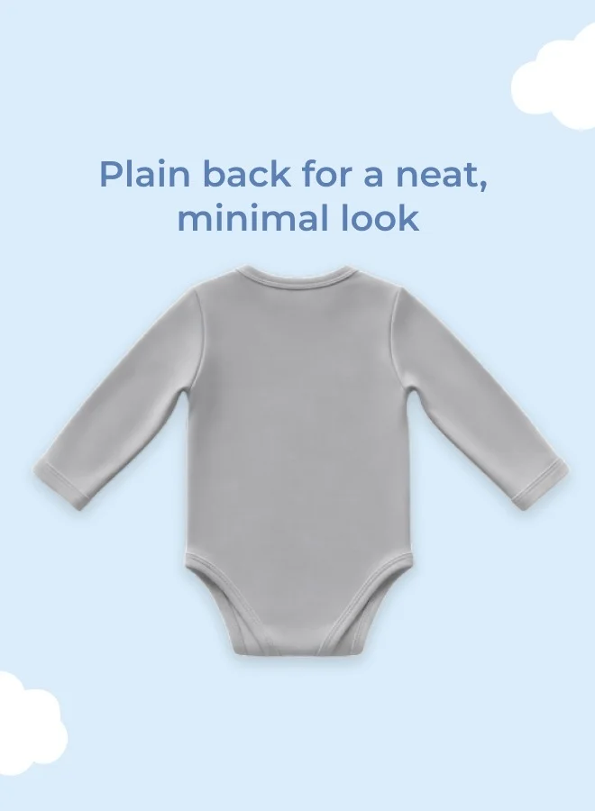 Luay Single Unisex 100% Bamboo based Ultra-Soft fabric Onesies with Travel Texture-Grey  | Best Price UAE