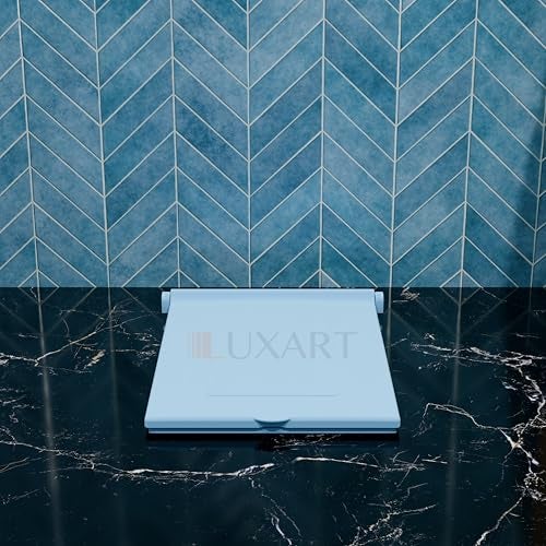 LUXART Indian Square Toilet Cover 56L x 42W | Blue 21 Inch Orissa Pan Toilet Seat Cover | PP Commode Seat Cover | Lid for Indian Commodes with Easy Installation Kit - Image 5