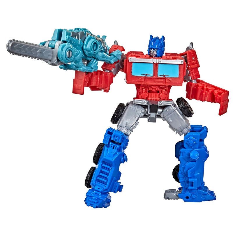Transformers: Rise of The Beasts Movie Beast Alliance Beast Weaponizers 2-Pack Optimus Prime & Chainclaw Toys, Age 6 and Up, 5-inch - Image 1