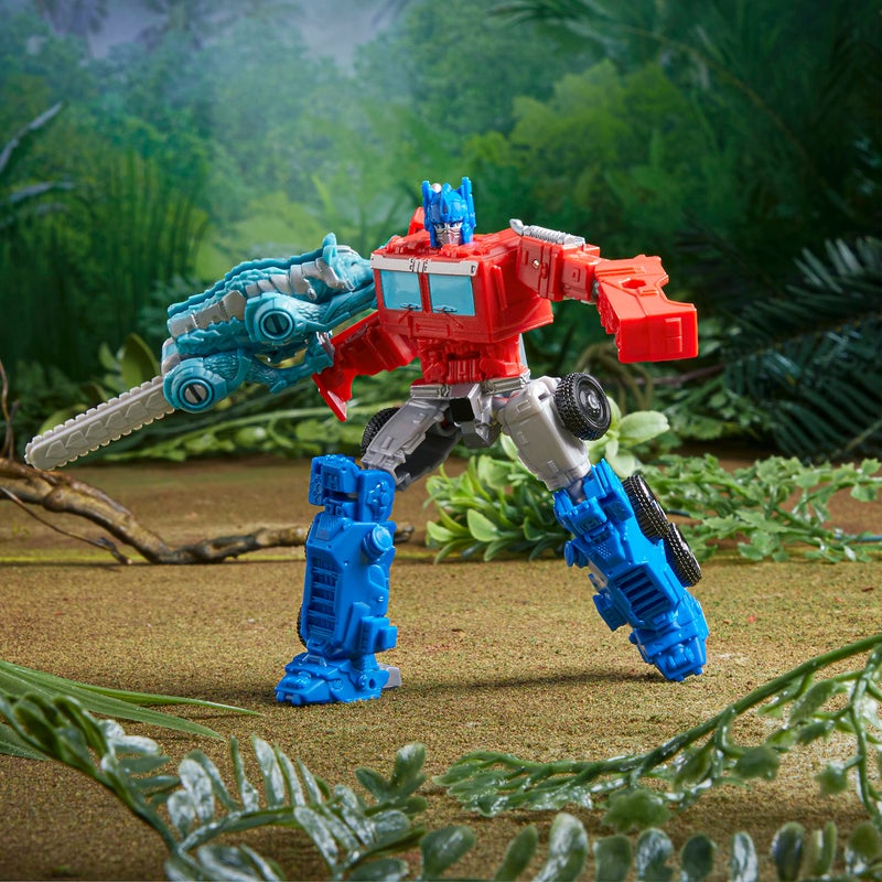 Transformers: Rise of The Beasts Movie Beast Alliance Beast Weaponizers 2-Pack Optimus Prime & Chainclaw Toys, Age 6 and Up, 5-inch - Image 5