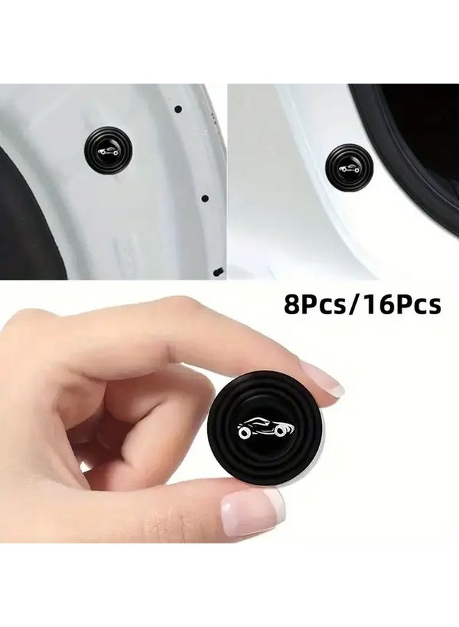 8Pcs Car Door Silicone Protector Anti Collision Pads Prevents Scratches - Image 1