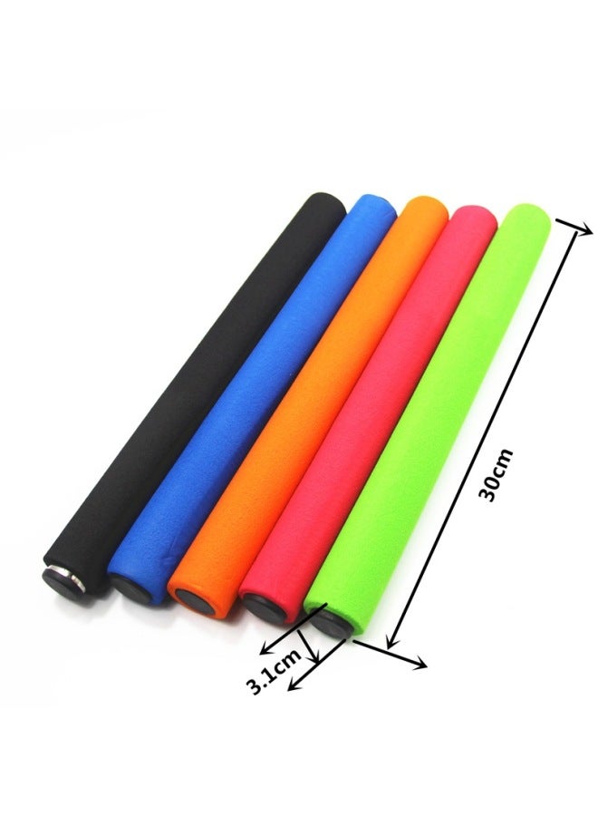 Relay Stick Special Relay Stick For Track And Field Competition Kindergarten Children's Stick Plastic Stick Toy Gymnastics Stick Gymnastics Stick-Color:1 Sponge Cover Baton (random Color)  - Image 4
