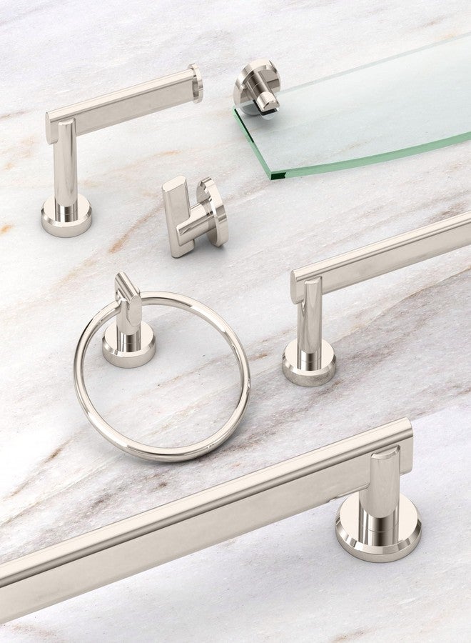 Gatco 5473 Locke Single Post Toilet Paper Holder, Polished Nickel - Image 2