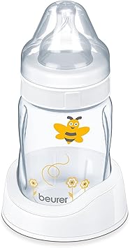 Beurer مضخة الثدي الكهربائية Beurer BY40 مع مضخة فراغية و 10 مستويات تحفيز و 10 مستويات ضخ مع وظيفة ذاكرة وإسفنجة سيليكون مريحة وموصل زجاجة Avent و NUK باللون الأبيض - Image 2