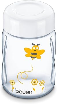 Beurer مضخة الثدي الكهربائية Beurer BY40 مع مضخة فراغية و 10 مستويات تحفيز و 10 مستويات ضخ مع وظيفة ذاكرة وإسفنجة سيليكون مريحة وموصل زجاجة Avent و NUK باللون الأبيض - Image 3