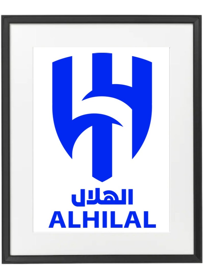 Boomah Accessories - Al Hilal SFC , Soccer Gift , Poster with Frame 50x40cm - Image 1