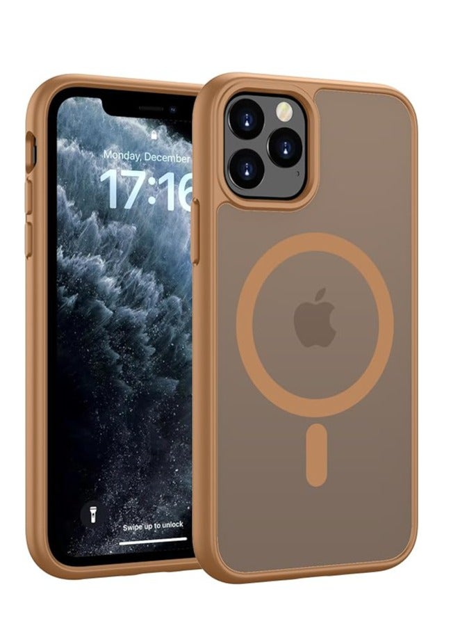 Denx Magnetic Case for iPhone 11 Pro [Shockproof & Slim] Matte Hard Back Cover with high-Grade Protection | Desert titanium - Image 1