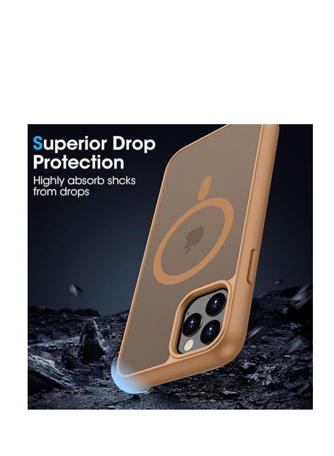 Denx Magnetic Case for iPhone 11 Pro [Shockproof & Slim] Matte Hard Back Cover with high-Grade Protection | Desert titanium - Image 2