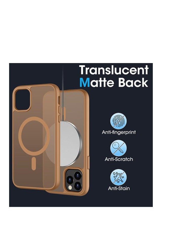 Denx Magnetic Case for iPhone 11 Pro [Shockproof & Slim] Matte Hard Back Cover with high-Grade Protection | Desert titanium - Image 3