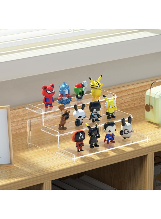 YelaJoy Acrylic Riser Display Stand, 3 Tier Cupcake Holder, Clear Perfume Organizer Stand, Display Shelf for Figures and Collection, Dessert Shelves for Party, Display Risers for Decoration and Organizer - Image 4