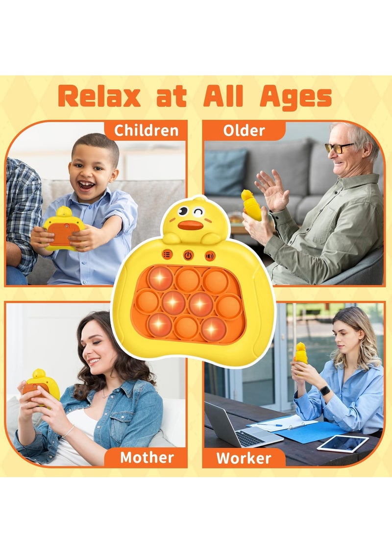 Generic - Quick Push Bubble Game, Quick Push Bubbles Game Console, Decompression Machine Games, Mini-Handheld Fast Speed Push Game, Pop Puzzle Game, Gift For Boys, Girls (Duck)-Package Shape May Vary - Image 1