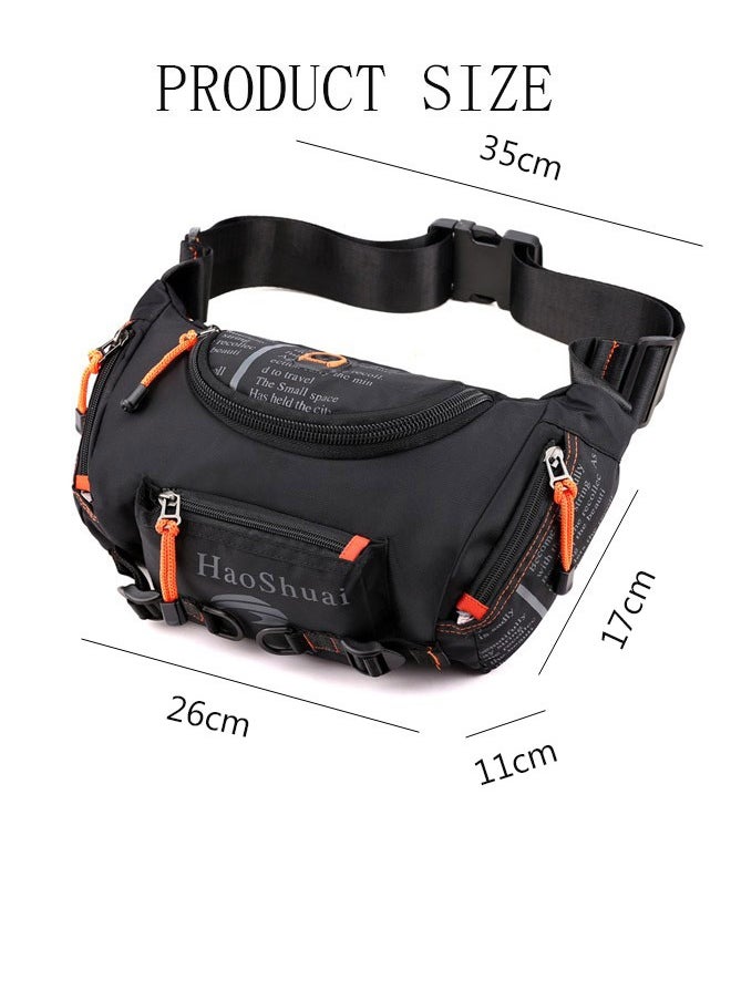 DUNISO Compact Sling Bag Waterproof Crossbody Bag Chest Shoulder Backpack with Buckle, Everyday Carry Bag Hiking Backpack Chest Pack Side Bags, Travel Hiking Chest Bag for Men and Women for Travel Sports Running Hiking  - Image 2