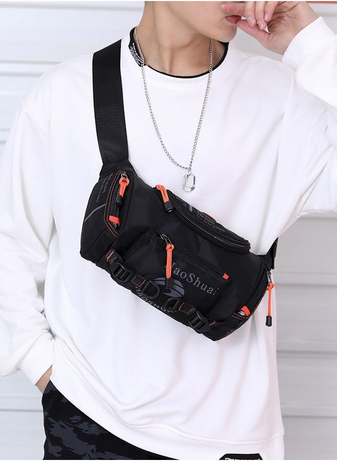 DUNISO Compact Sling Bag Waterproof Crossbody Bag Chest Shoulder Backpack with Buckle, Everyday Carry Bag Hiking Backpack Chest Pack Side Bags, Travel Hiking Chest Bag for Men and Women for Travel Sports Running Hiking  - Image 5