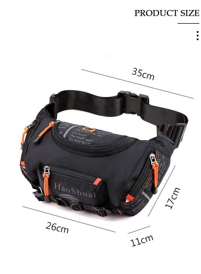 DUNISO Compact Sling Bag Waterproof Crossbody Bag Chest Shoulder Backpack with Buckle, Everyday Carry Bag Hiking Backpack Chest Pack Side Bags, Travel Hiking Chest Bag for Men and Women for Travel Sports Running Hiking - Image 2
