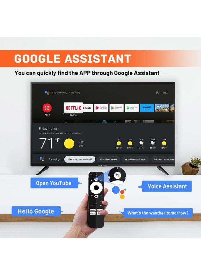 Android 14.0 TV Box, G1 Smart TV Box, Compatible with Netflix Google Certified, Streaming Media Player, Ultra 4K HDR 10+, WiFi 6, BT 5.0, Dolby Digital Plus & Dolby Vision, Voice Control - Image 4