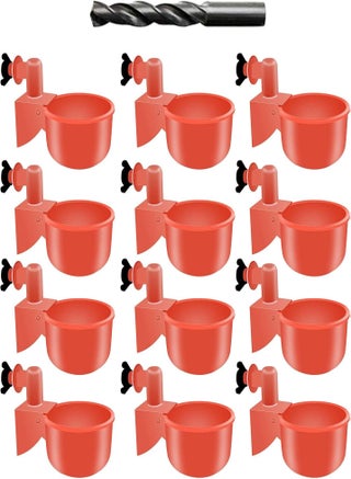 Chicken Drinker, Pack of 12 Water Dispenser for Chickens, Chicken Water Dispenser, Chicken Feeder Suitable for Chicks, Ducks, Turkey, Rabbits, Poultry, Water Dispenser Kit - pzsku/ZCE62A22B5BED58ABC87BZ/45/_/1735973488/014f0b6b-e3ed-403c-86ef-9f6dccb2d209