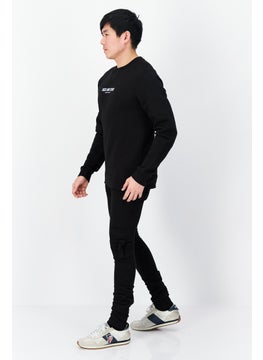 Men 2 Pc Set Crew Neck Brand Logo Sweatshirt And Jogger, Black - pzsku/ZCE62B10B240B30A06132Z/45/_/1726109139/cca8d1dc-7f7e-464b-bae0-c3d13af39e03