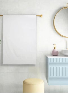 Wakefit Wakefit Terry 100% Cotton Bath Towels| 500 GSM | Bath Towel for Men/Women, Bathing Towel, Towels for Bath Women/Men, 2 Pieces (White)  - Image 2
