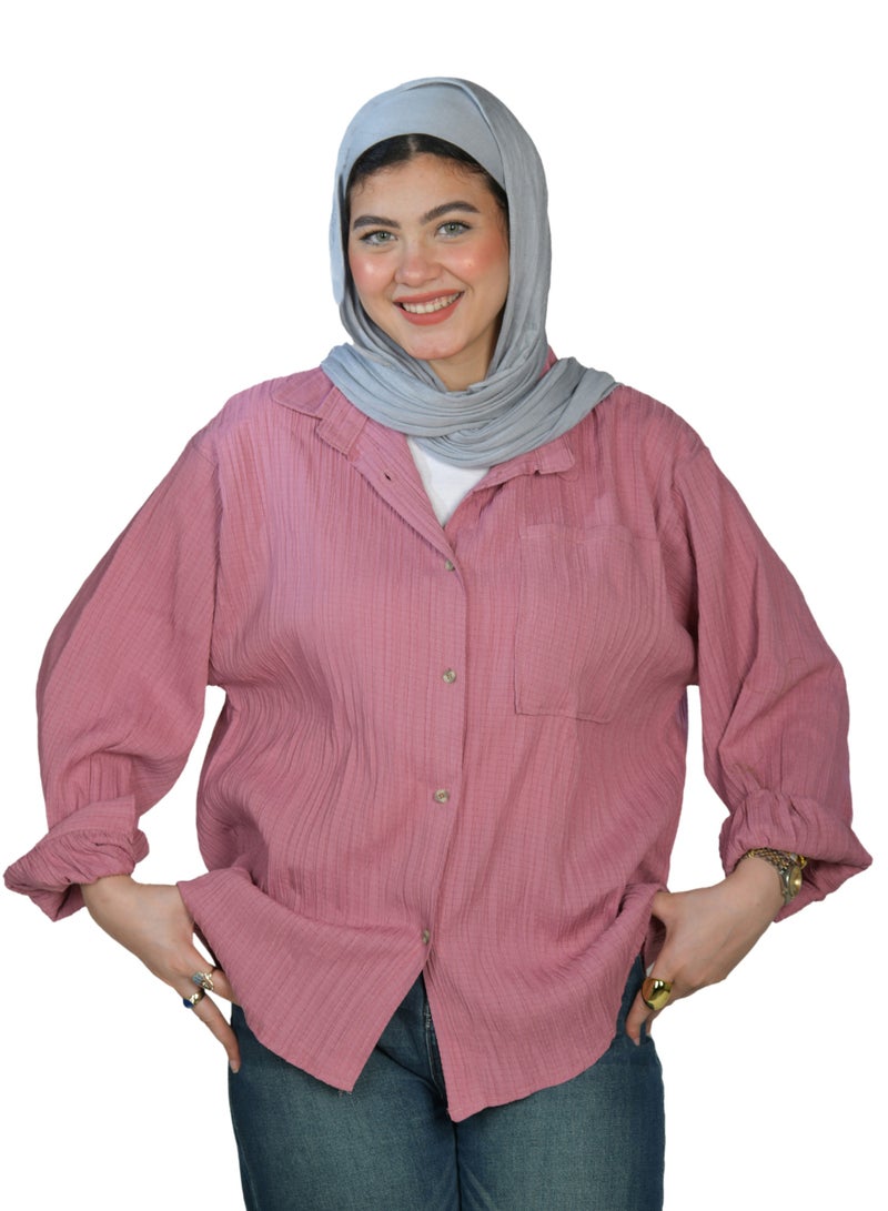 oversize women shirt - cashmere color  - Image 1