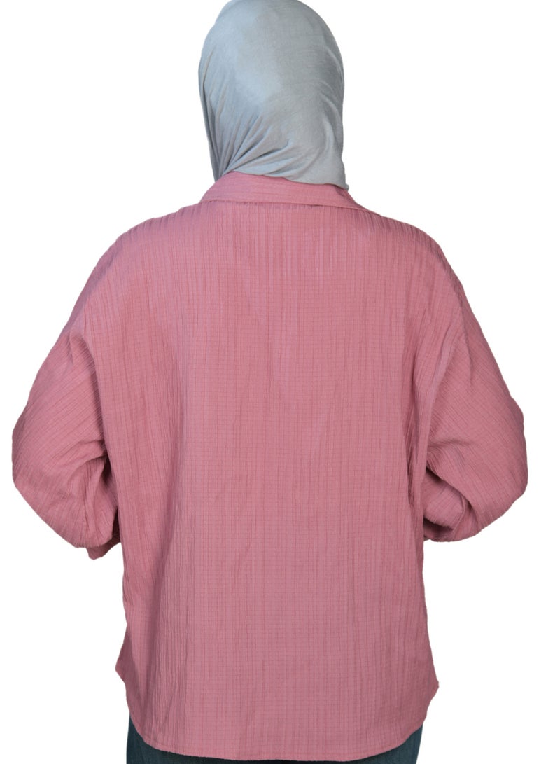 oversize women shirt - cashmere color  - Image 3