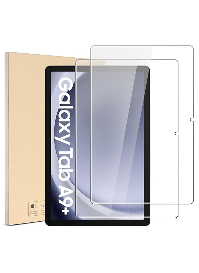 AXIYIBZI - 2 Pack Screen Protector For Samsung Galaxy Tab A9 Plus 11 Inch 2023 Case Friendly High Definition 9H Hardness Tempered Glass Clear Film For Samsung Tablet A9 Plus 5G Sm X210 X216 X218 - Image 1