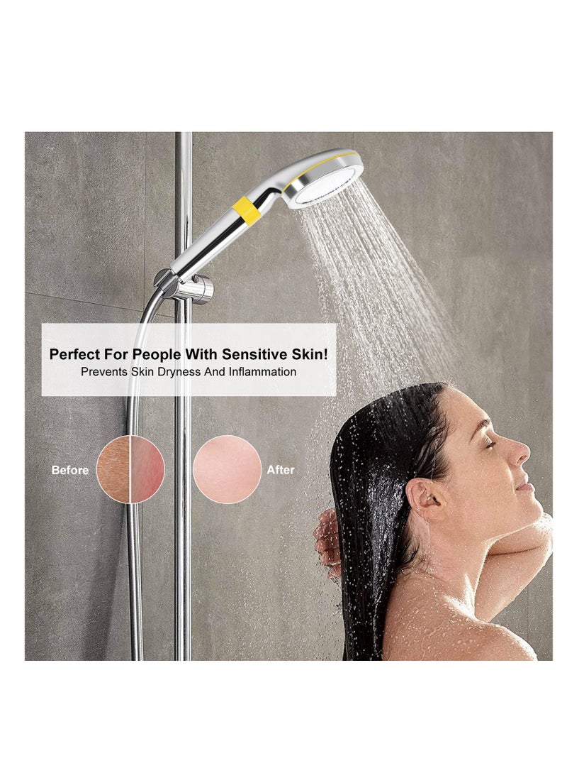 Lumins - Shower Filter with 3 Replacement filter, High Pressure Shower Head with filter Remove Chlorine and Impurities, Anti-hairfall shower hose set - Image 1