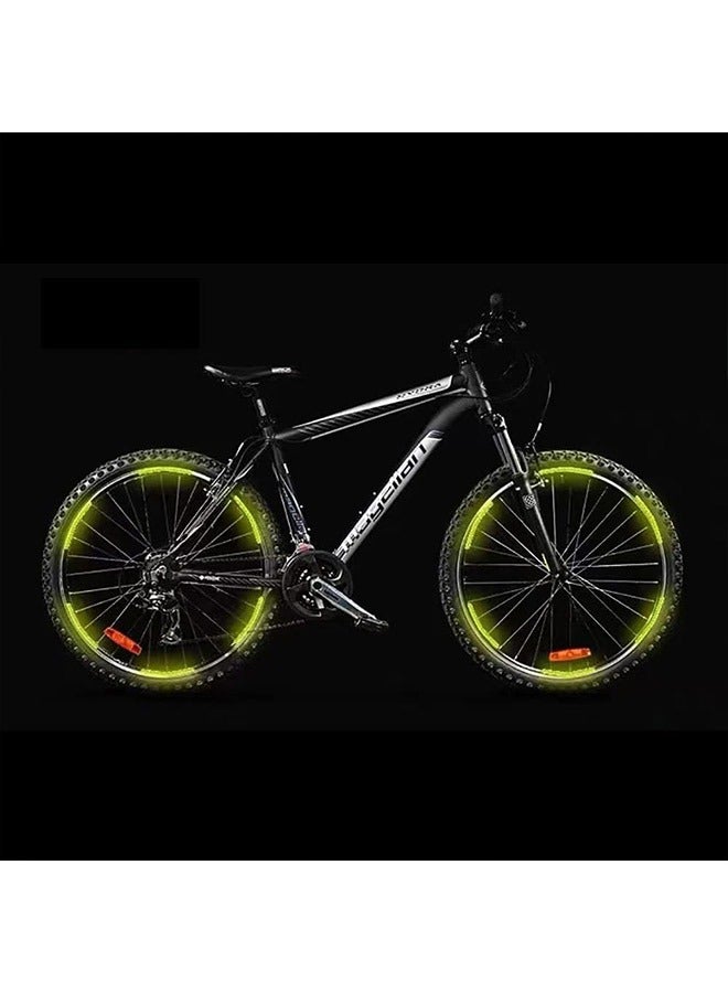 20 PCS Car Reflective Wheel Stickers,Decorative Electric Motorcycle,Bicycle,Car Wheel Hub Colorful Light-emitting Strip Creative Warning Body Stickers - Image 4