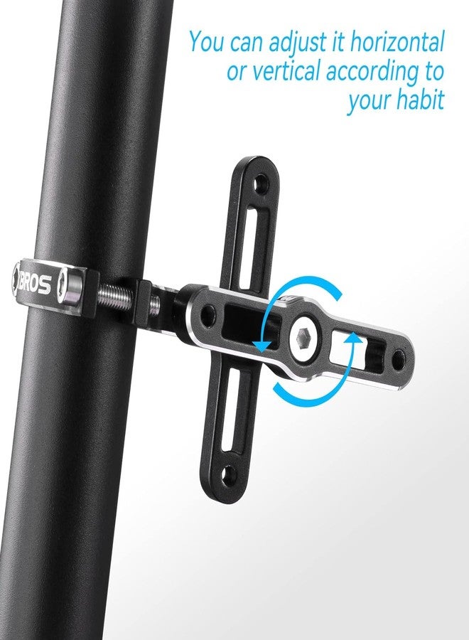 ROCKBROS Bike Bottle Cage Adapter Bicycle Seatpost Handlebar Water Bottle Mount Holder Adjustable Aluminum Bottle Cage for MTB Road Bike Beach Cruiser Black, 2 pieces - Image 3