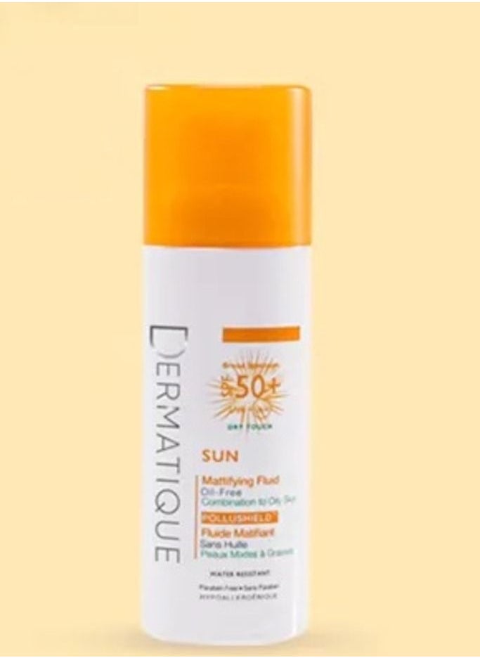 Dermatique - Sun Mattifying Fluid SPF 50+ Sunscreen Oil-Free Sun Block 50ml - Image 1