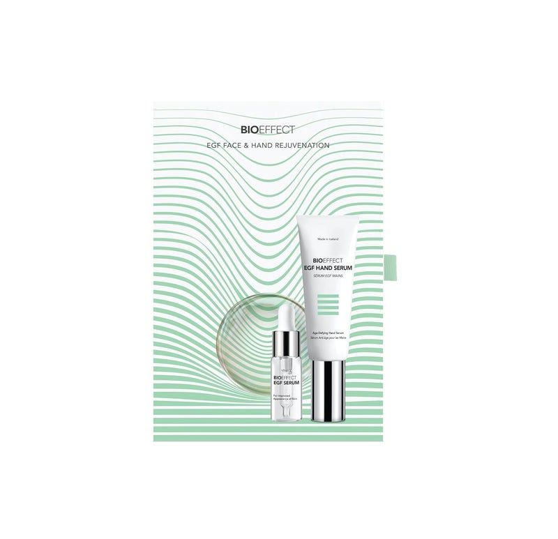 BIOEFFECT EGF Serum Set for Face and Hands AntiAging SkinCare with Hydrating Hyaluronic Acid Barley Epidermal Growth Factor to Fight Wrinkles Collagen Loss and Dark Spots