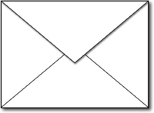 Desktop Publishing Supplies Envelopes, White A7 5 1/4" x 7 1/4" Pointed Flap - 100 Envelopes - Image 1