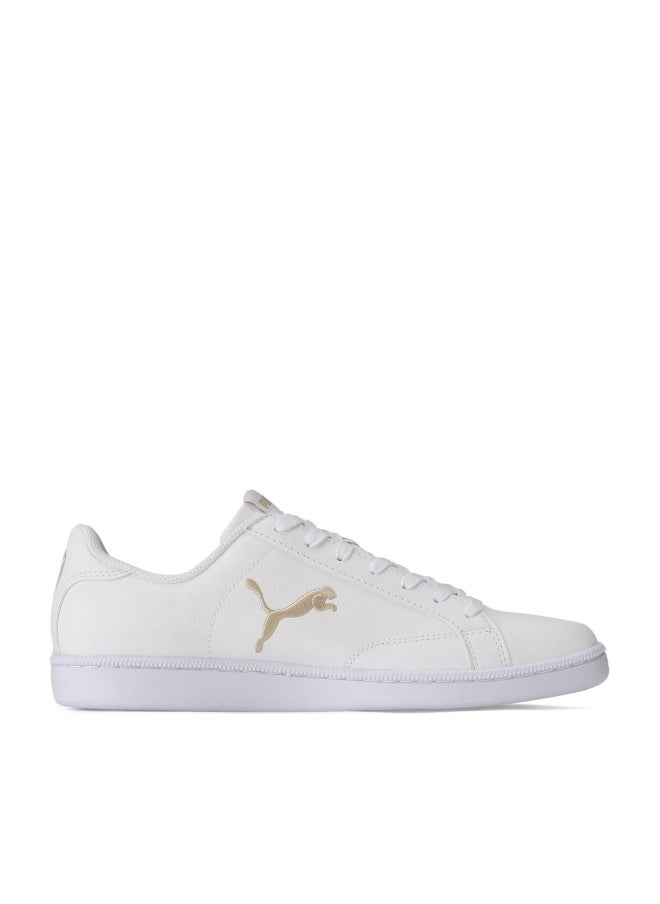 PUMA Smash Cat Leather Unisex White Sneakers - Image 1