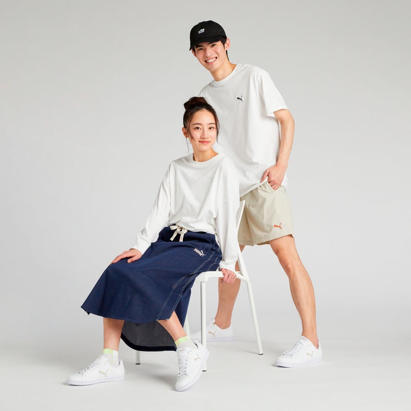 PUMA Smash Cat Leather Unisex White Sneakers - Image 3