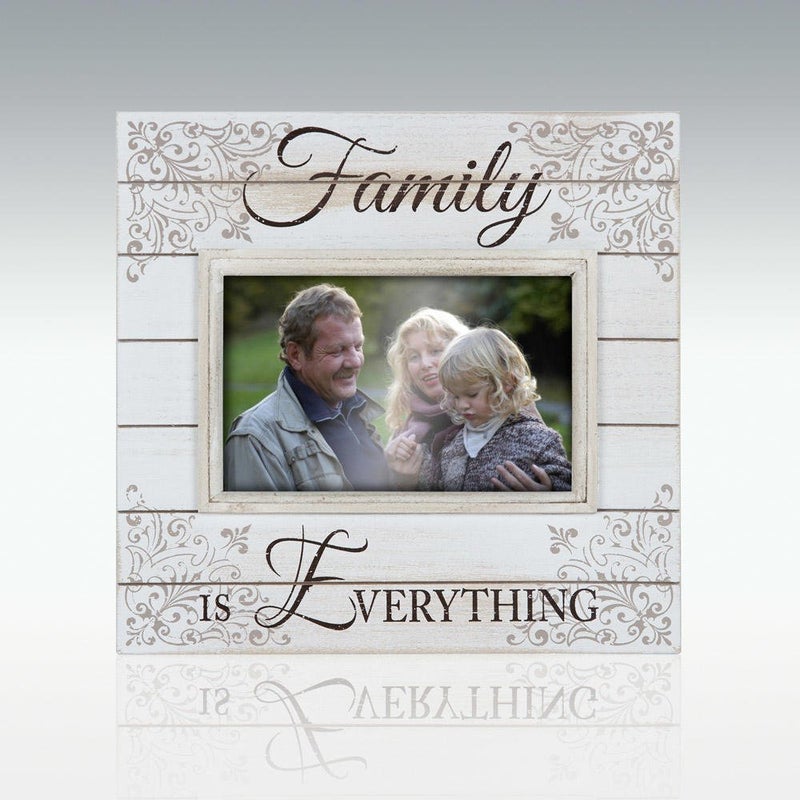 Malden International Designs Sun Washed Words Family Distressed Cream Picture Frame, 4x6, Cream - Image 5