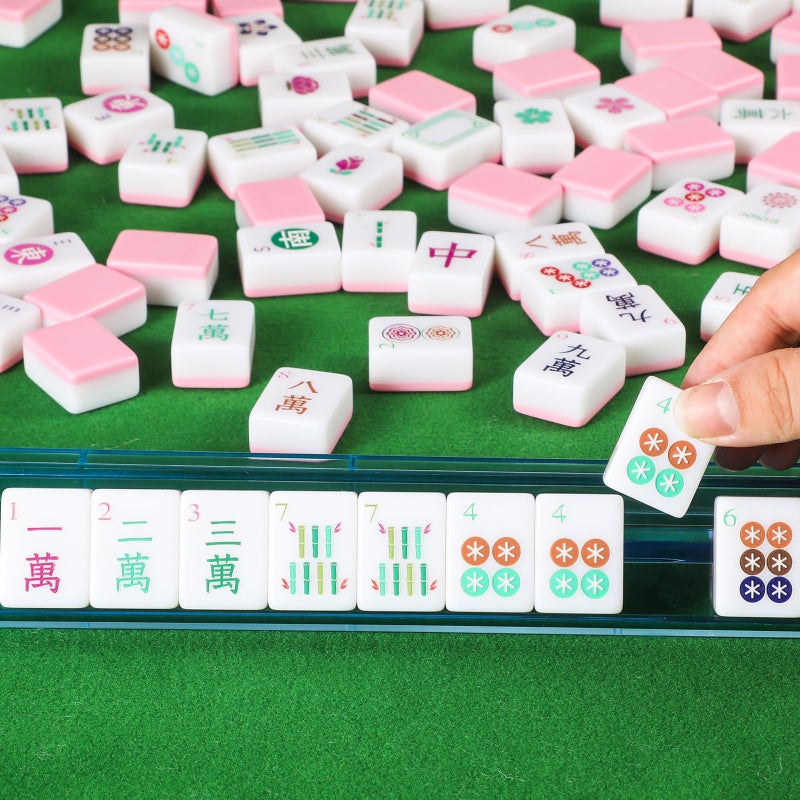 Arrowbash American Mahjong Set Only with 160 Mahjong Tiles 1.2-inch American Mah Jong Set Hand Carved Pattern for Adult Social Party, Mah Jong Lovers Gift - Image 5