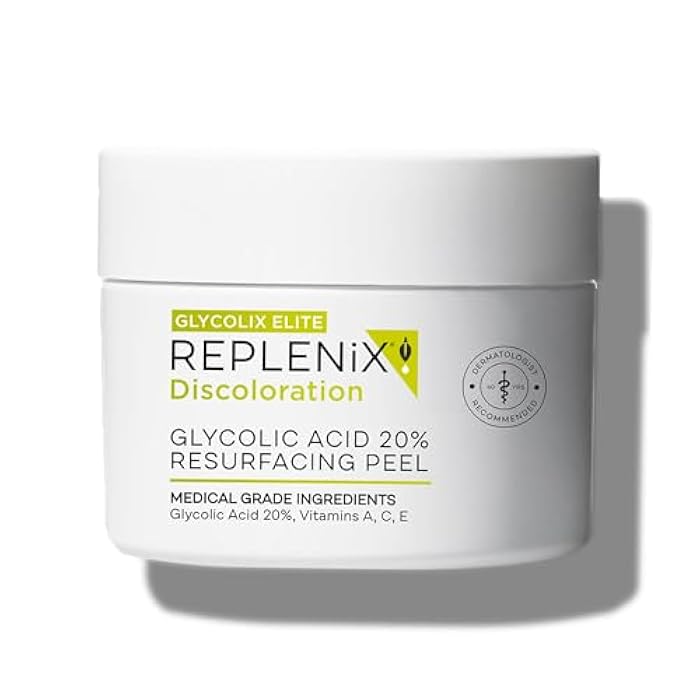 Replenix Glycolic Acid Resurfacing Skin Peel, Medical-Grade Facial Peeling Pads for Discoloration & Acne (60 ct.) - Image 1
